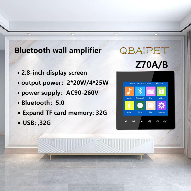 Audio Music For Background - Home Bluetooth Amplificatore da parete Sistema