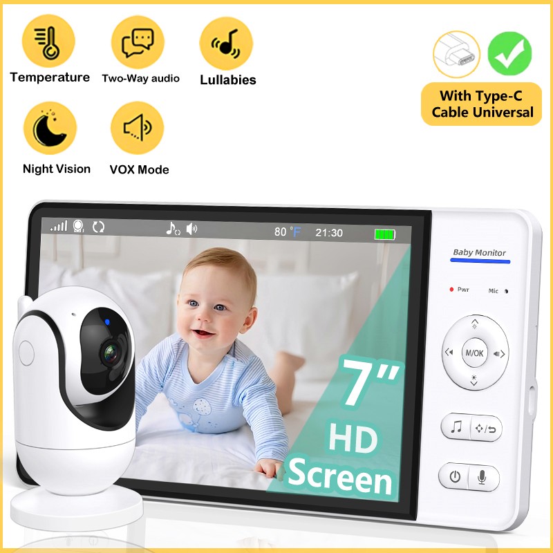 Audio Music For Video - No WiFi Baby Monitor da 7