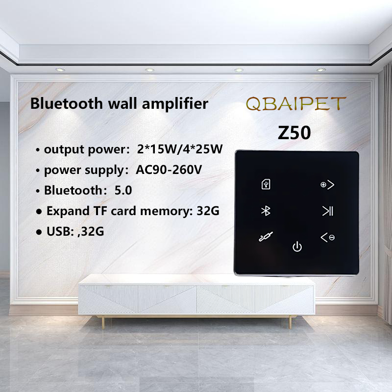 Audio Music For Background - Amplificatore da parete Bluetooth Sistema audio