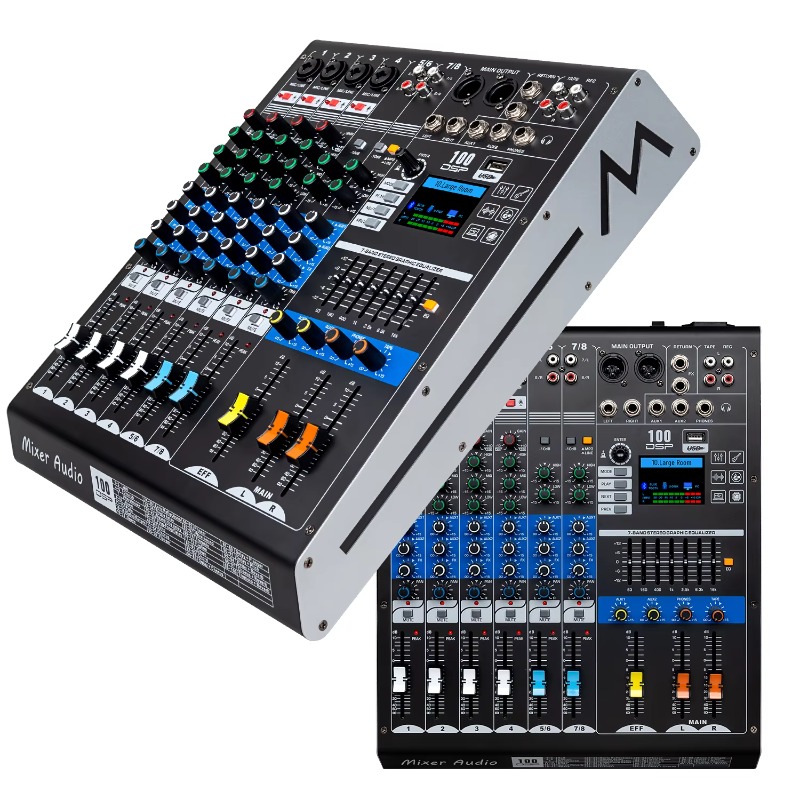 Audio And Music Mixer - GAX-HLM80 Mixer Audio Verde a 8