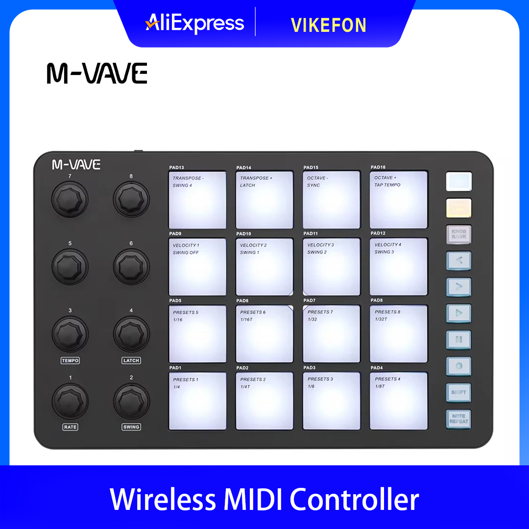 Controller MIDI Wireless M-VAV - Midi Controller Pad recensione e prezzo