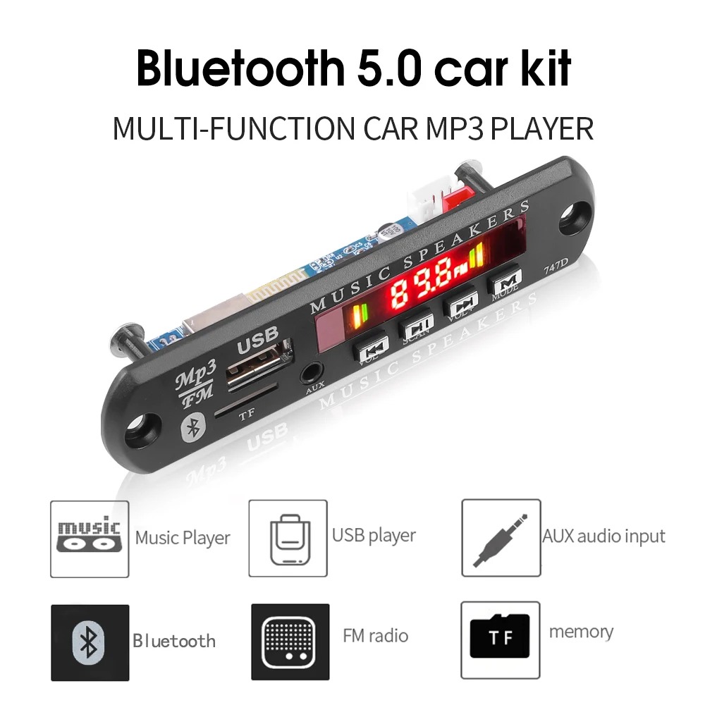 DC 9V 12V Bluetooth 5.0 MP3 WM - Audio Music To Mp3 recensione e prezzo