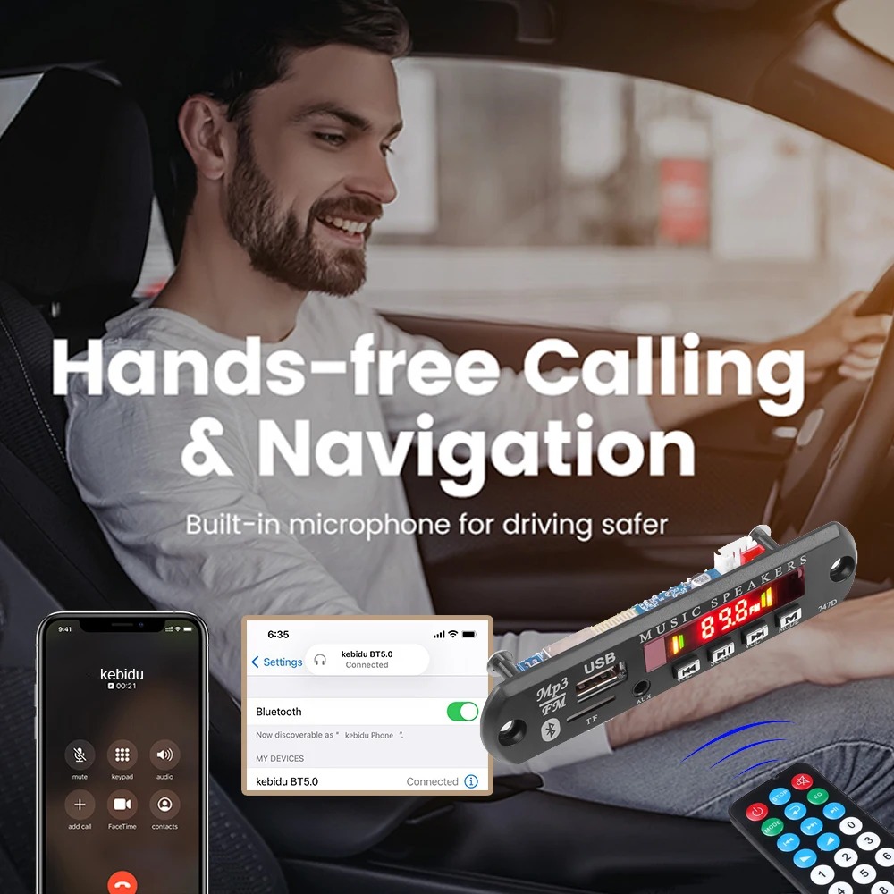 DC 9V 12V Bluetooth 5.0 MP3 WM - Audio Music To Mp3 recensione e prezzo