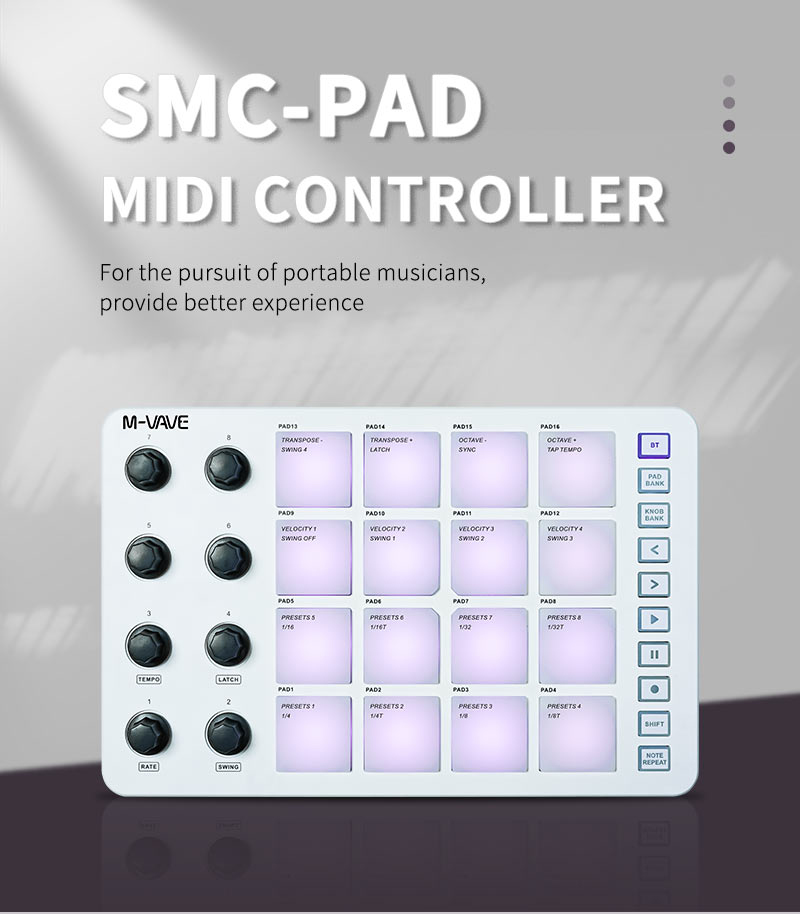 M-Vave SMC-PAD LaunchPad Desig - Midi Controller Pad recensione e prezzo