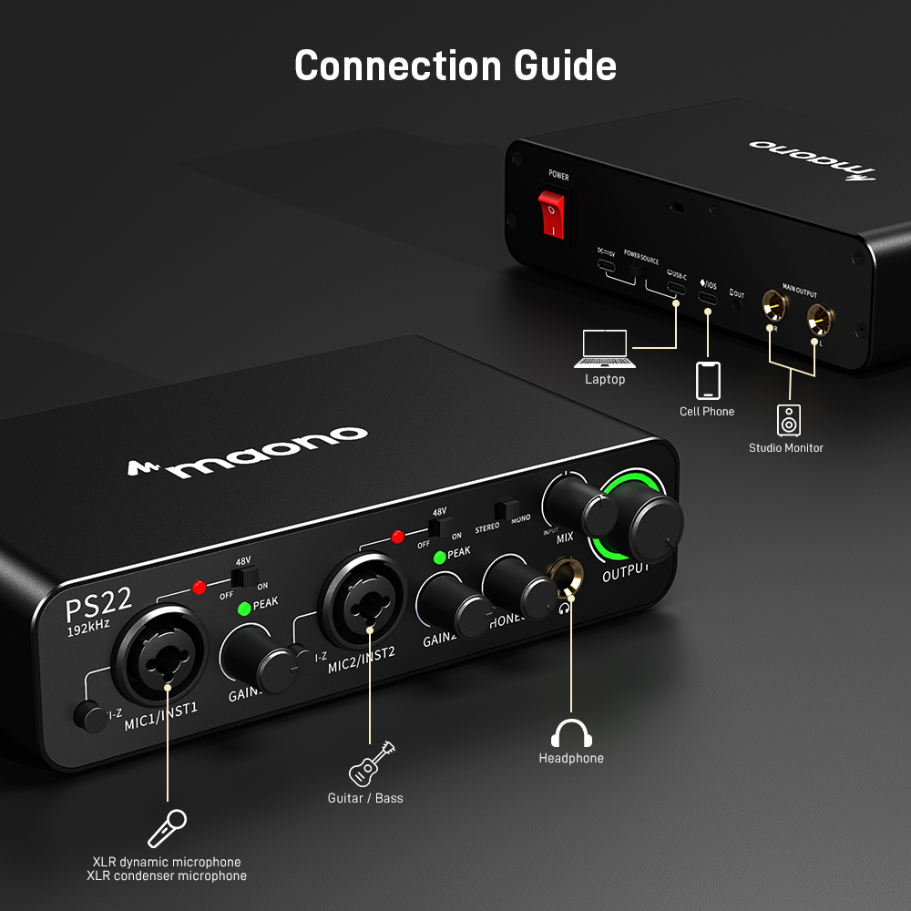 MAONO PS22 Interfaccia Audio P - Audio And Music Mixer recensione e prezzo