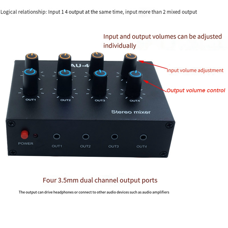 M07K-AU-404 Suono stereo Mixer - Audio And Music Mixer recensione e prezzo