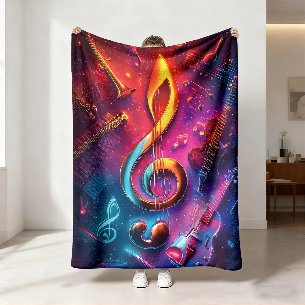 Coperta Decorativa con Note Mu - Audio Into Music Sheet recensione e prezzo