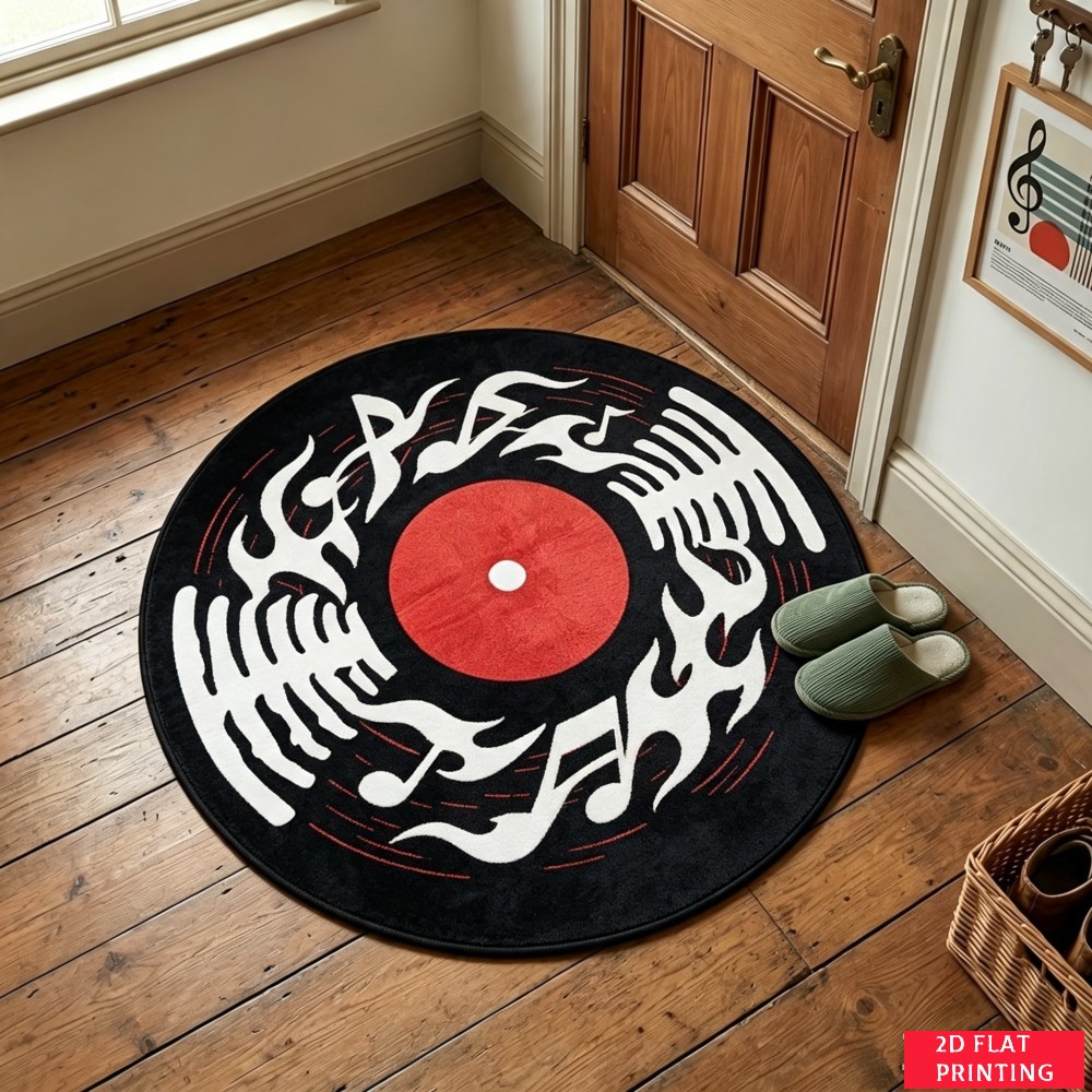 Tappeto Rotondo in Vinile Nero - Audio Vibes Music recensione e prezzo
